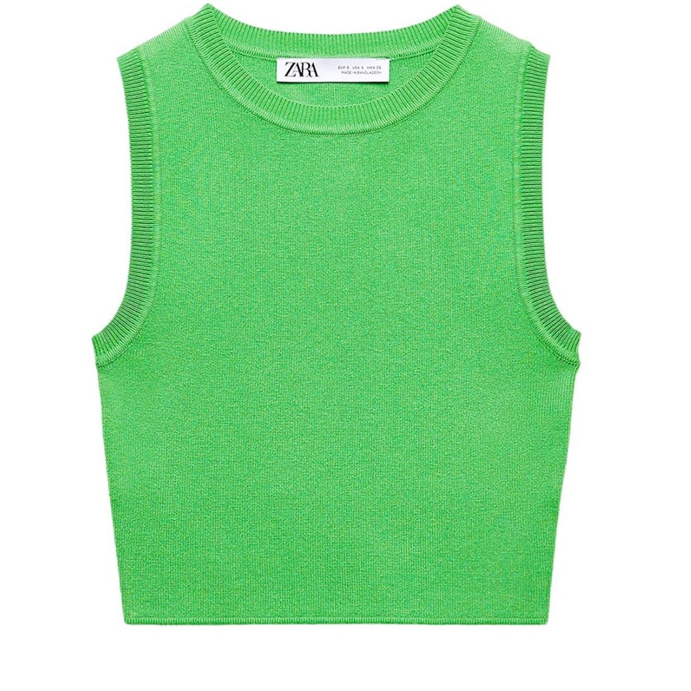 Zara Vibrant Green Tank Top